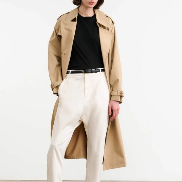 NWT Nili Lotan Paris Pants, Eggshell Size 4 - Picture 5 of 5